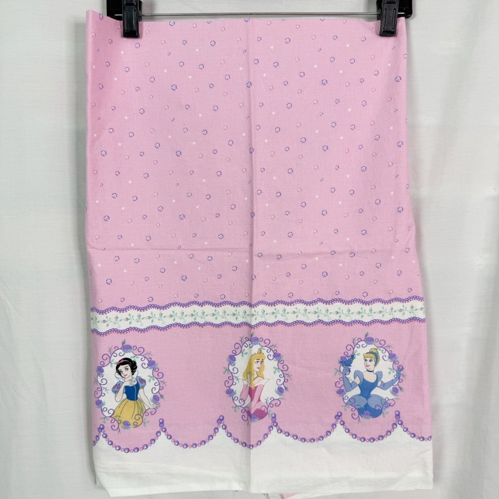 Vintage Y2K Pink Disney Princess Fabric Remnant 44”x32”